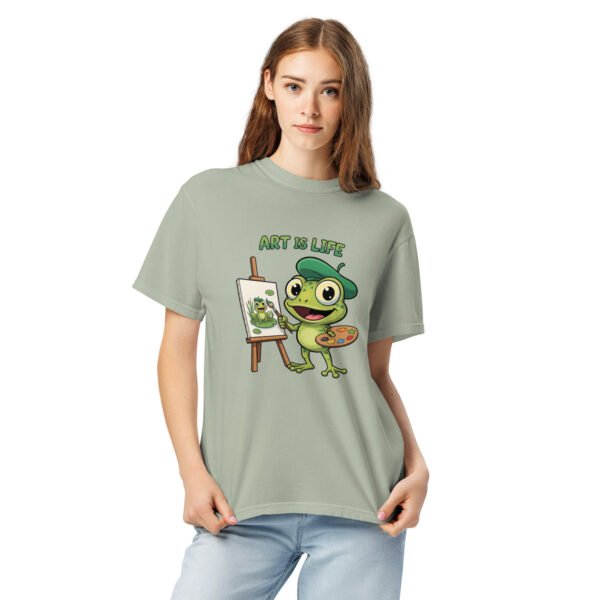 Art is Life: Unisex garment-dyed heavyweight t-shirt - Image 7
