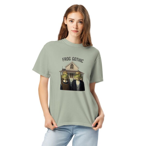 Frog Gothic: Unisex garment-dyed heavyweight t-shirt - Image 7