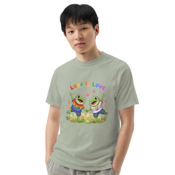 Love is Love1: Unisex garment-dyed heavyweight t-shirt - Image 47