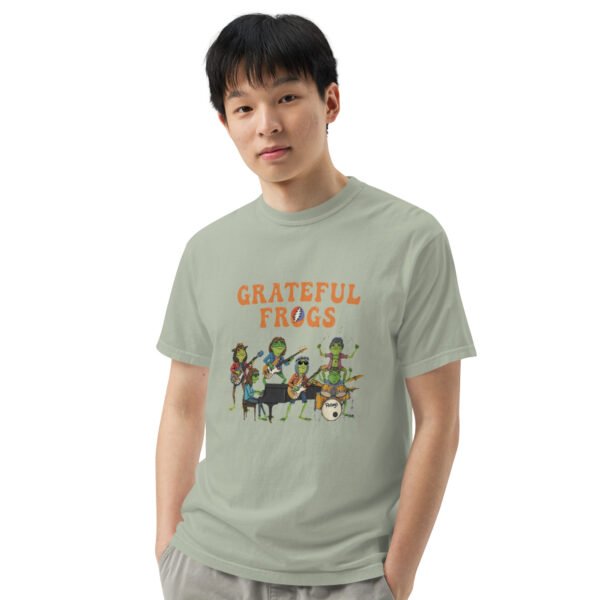 Grateful Frogs3: Unisex garment-dyed heavyweight t-shirt - Image 37
