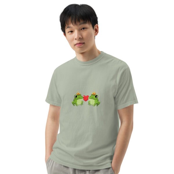 Frogs in Love: Unisex garment-dyed heavyweight t-shirt - Image 34
