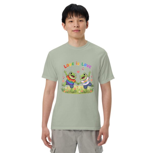 Love is Love1: Unisex garment-dyed heavyweight t-shirt - Image 45