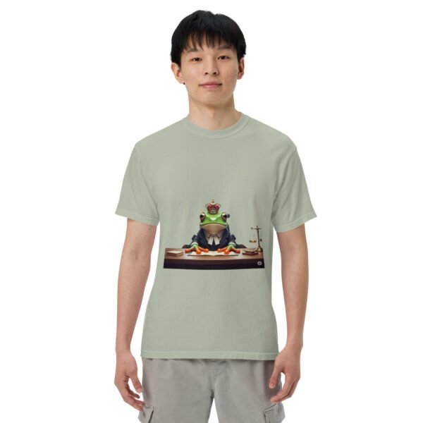 Frog Lawyer: Unisex garment-dyed heavyweight t-shirt - Image 28