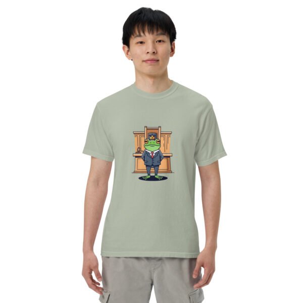 Frog in Law: Unisex garment-dyed heavyweight t-shirt - Image 33