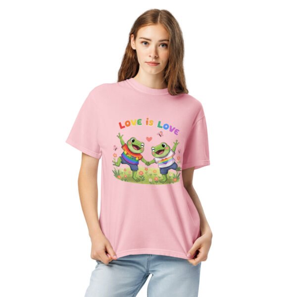 Love is Love1: Unisex garment-dyed heavyweight t-shirt - Image 19