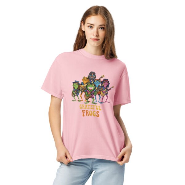 Grateful Frogs2: Unisex garment-dyed heavyweight t-shirt - Image 9