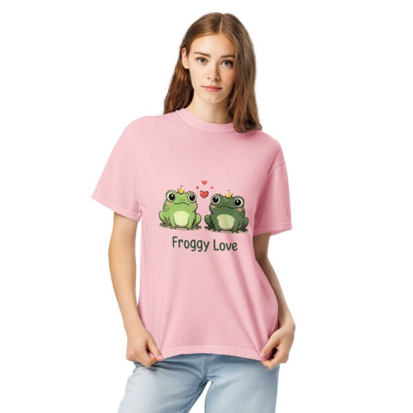 Froggy Love 1: Unisex garment-dyed heavyweight t-shirt - Image 9