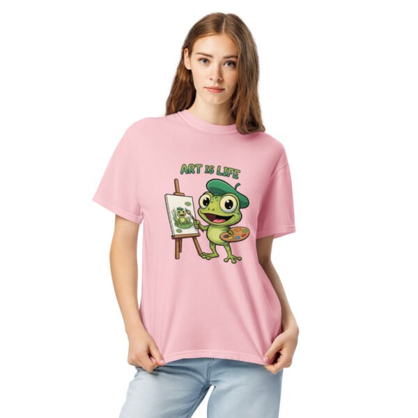 Art is Life: Unisex garment-dyed heavyweight t-shirt - Image 9