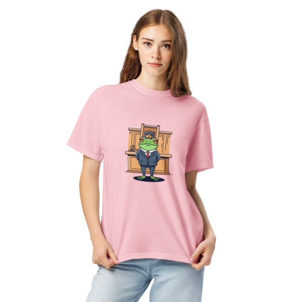 Frog in Law: Unisex garment-dyed heavyweight t-shirt - Image 9
