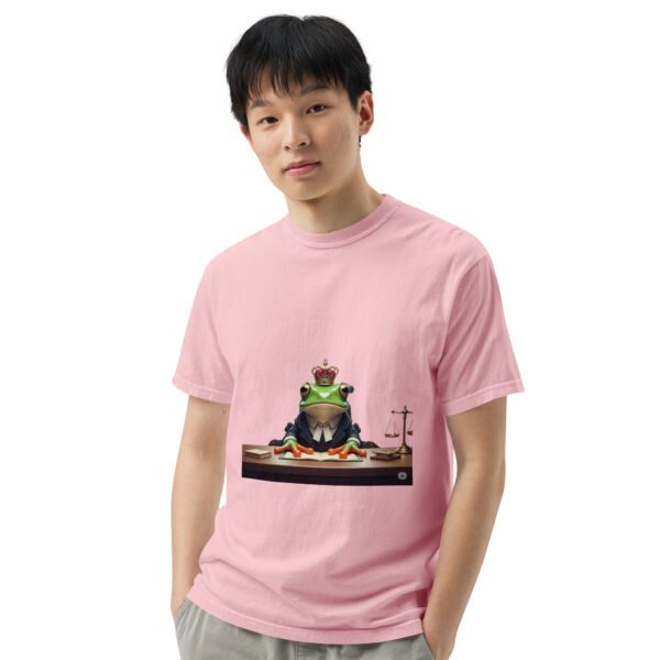 Frog Lawyer: Unisex garment-dyed heavyweight t-shirt - Image 36