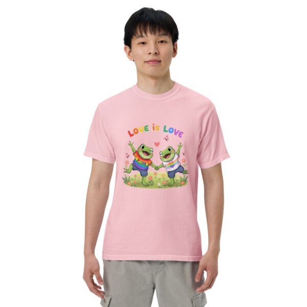 Love is Love1: Unisex garment-dyed heavyweight t-shirt - Image 51