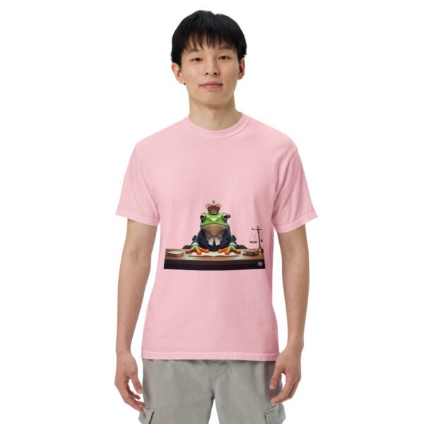 Frog Lawyer: Unisex garment-dyed heavyweight t-shirt - Image 34