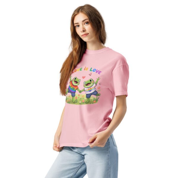 Love is Love1: Unisex garment-dyed heavyweight t-shirt - Image 18