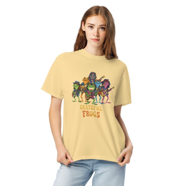 Grateful Frogs2: Unisex garment-dyed heavyweight t-shirt - Image 10
