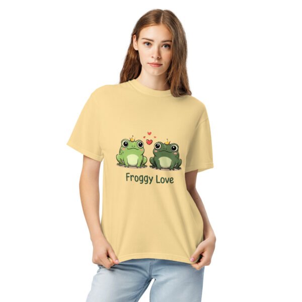 Froggy Love 1: Unisex garment-dyed heavyweight t-shirt - Image 10