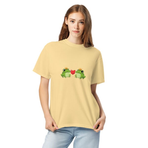 Frogs in Love: Unisex garment-dyed heavyweight t-shirt - Image 10