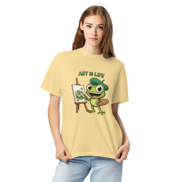 Art is Life: Unisex garment-dyed heavyweight t-shirt - Image 10