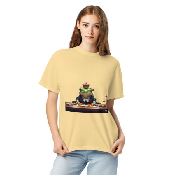 Frog Lawyer: Unisex garment-dyed heavyweight t-shirt - Image 9