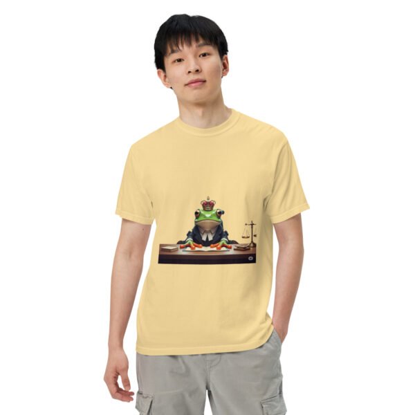Frog Lawyer: Unisex garment-dyed heavyweight t-shirt - Image 38