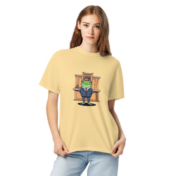 Frog in Law: Unisex garment-dyed heavyweight t-shirt - Image 10