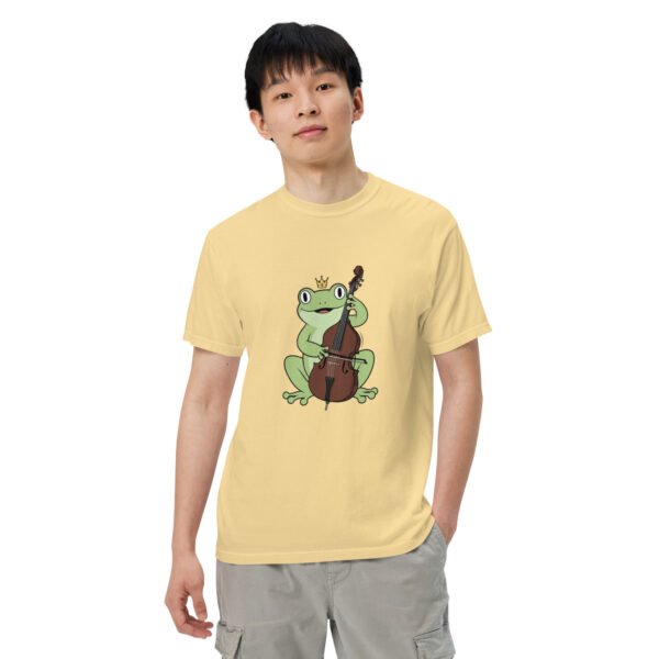 Frog on Bass: Unisex garment-dyed heavyweight t-shirt - Image 52