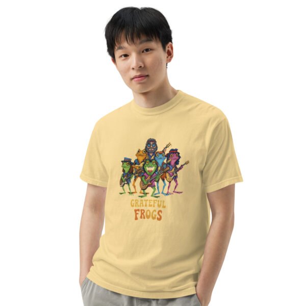 Grateful Frogs2: Unisex garment-dyed heavyweight t-shirt - Image 42