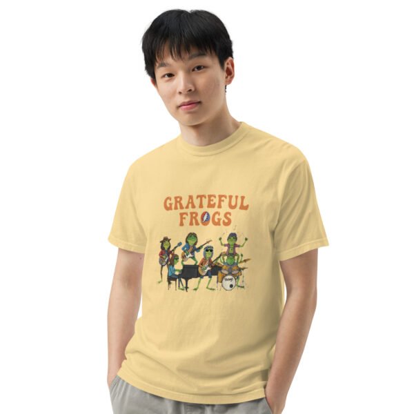 Grateful Frogs3: Unisex garment-dyed heavyweight t-shirt - Image 46