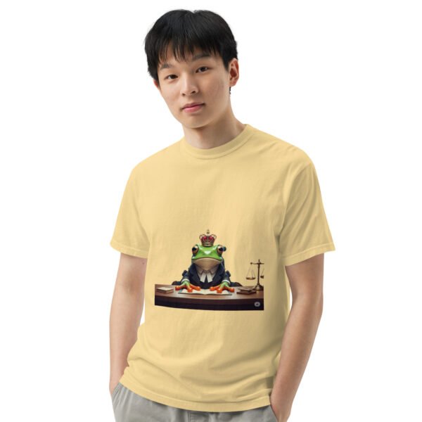 Frog Lawyer: Unisex garment-dyed heavyweight t-shirt - Image 39