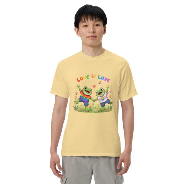 Love is Love1: Unisex garment-dyed heavyweight t-shirt - Image 54
