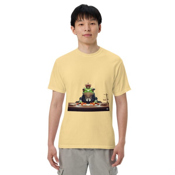 Frog Lawyer: Unisex garment-dyed heavyweight t-shirt - Image 37