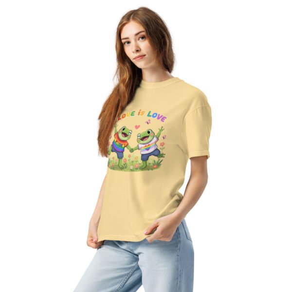 Love is Love1: Unisex garment-dyed heavyweight t-shirt - Image 20