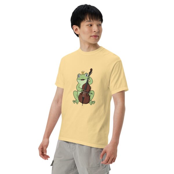 Frog on Bass: Unisex garment-dyed heavyweight t-shirt - Image 54