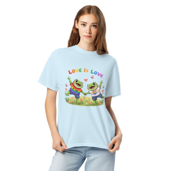 Love is Love1: Unisex garment-dyed heavyweight t-shirt - Image 24