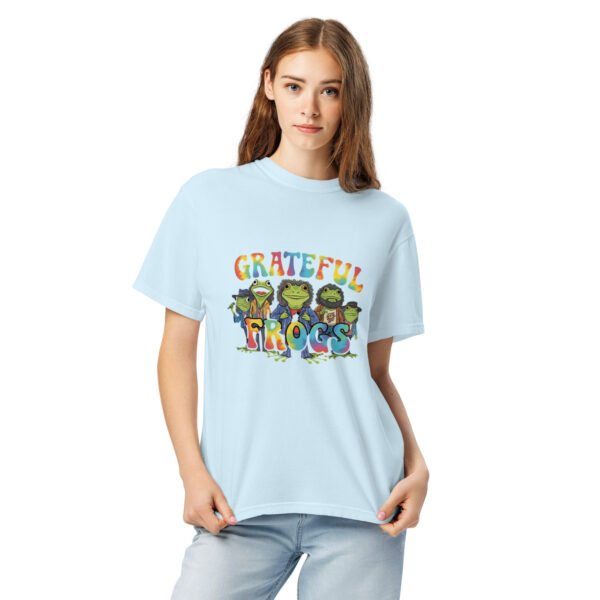 Grateful Frogs: Unisex garment-dyed heavyweight t-shirt - Image 9