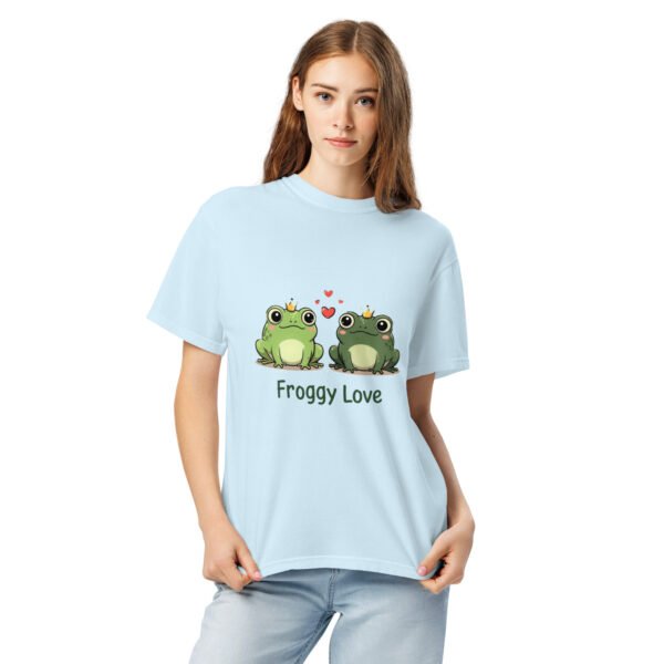 Froggy Love 1: Unisex garment-dyed heavyweight t-shirt - Image 11