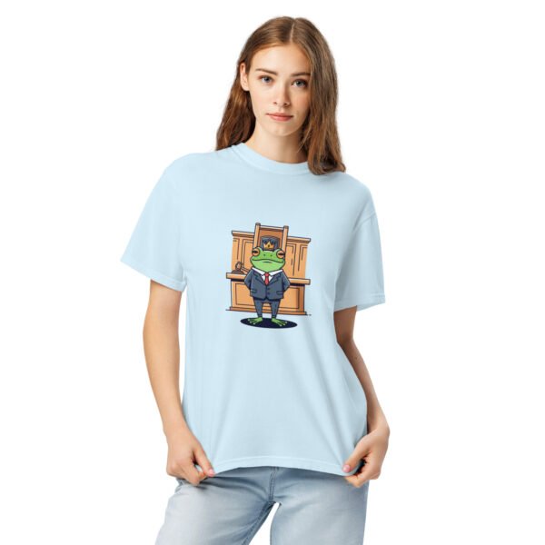Frog in Law: Unisex garment-dyed heavyweight t-shirt - Image 11