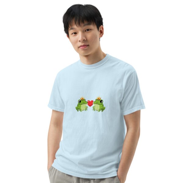 Frogs in Love: Unisex garment-dyed heavyweight t-shirt - Image 46