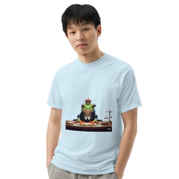 Frog Lawyer: Unisex garment-dyed heavyweight t-shirt - Image 42