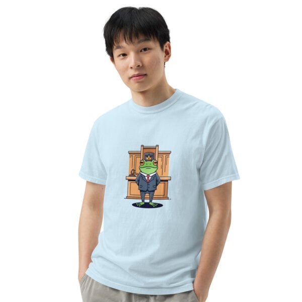 Frog in Law: Unisex garment-dyed heavyweight t-shirt - Image 47