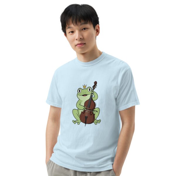 Frog on Bass: Unisex garment-dyed heavyweight t-shirt - Image 57