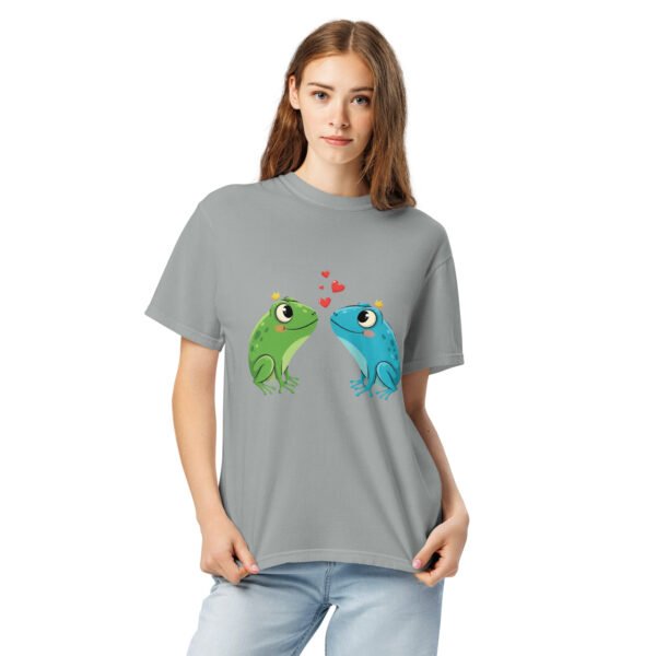 Froggy Love2: Unisex garment-dyed heavyweight t-shirt - Image 5