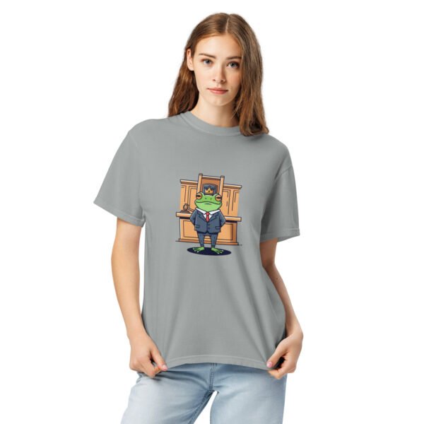 Frog in Law: Unisex garment-dyed heavyweight t-shirt - Image 5