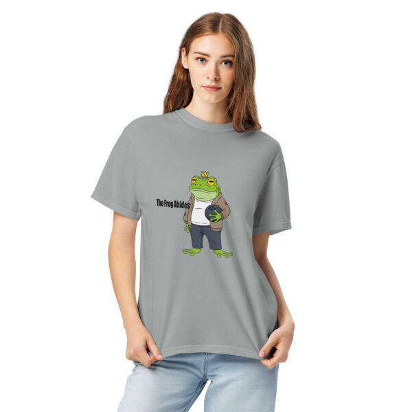 The Frog Abides: Unisex garment-dyed heavyweight t-shirt - Image 5