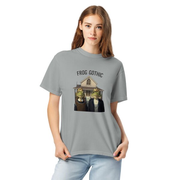 Frog Gothic: Unisex garment-dyed heavyweight t-shirt - Image 5