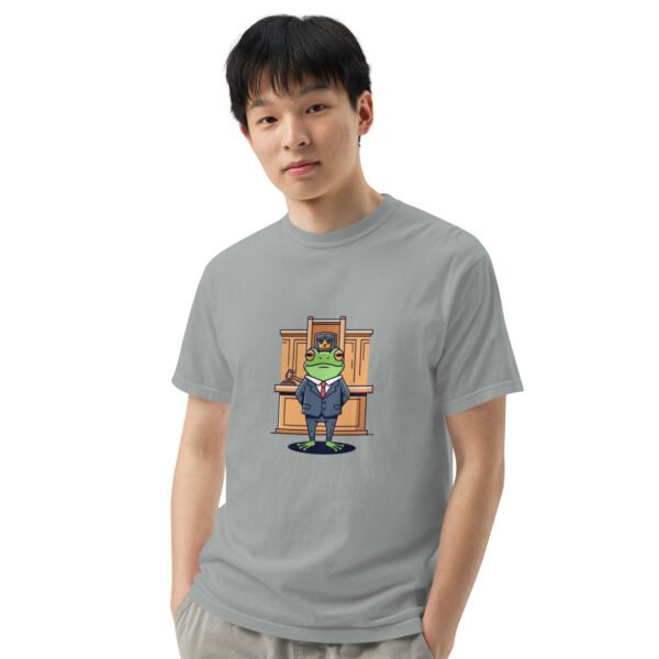 Frog in Law: Unisex garment-dyed heavyweight t-shirt - Image 29