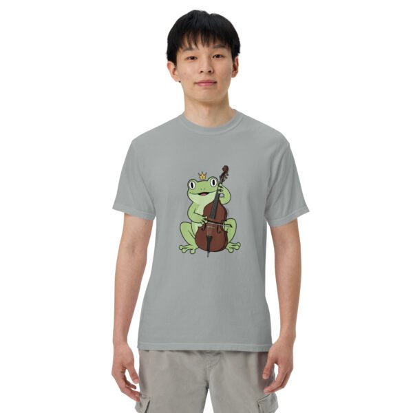 Frog on Bass: Unisex garment-dyed heavyweight t-shirt - Image 29