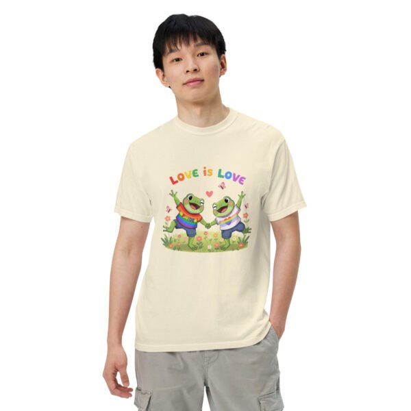 Love is Love1: Unisex garment-dyed heavyweight t-shirt - Image 61