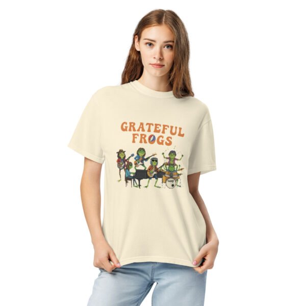 Grateful Frogs3: Unisex garment-dyed heavyweight t-shirt - Image 13
