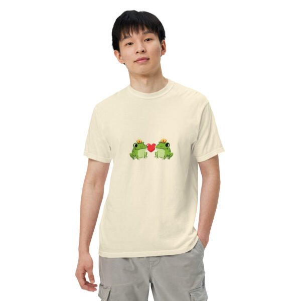 Frogs in Love: Unisex garment-dyed heavyweight t-shirt - Image 48