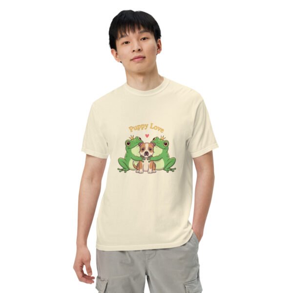 Puppy Love, Pit Bull: Unisex garment-dyed heavyweight t-shirt - Image 48
